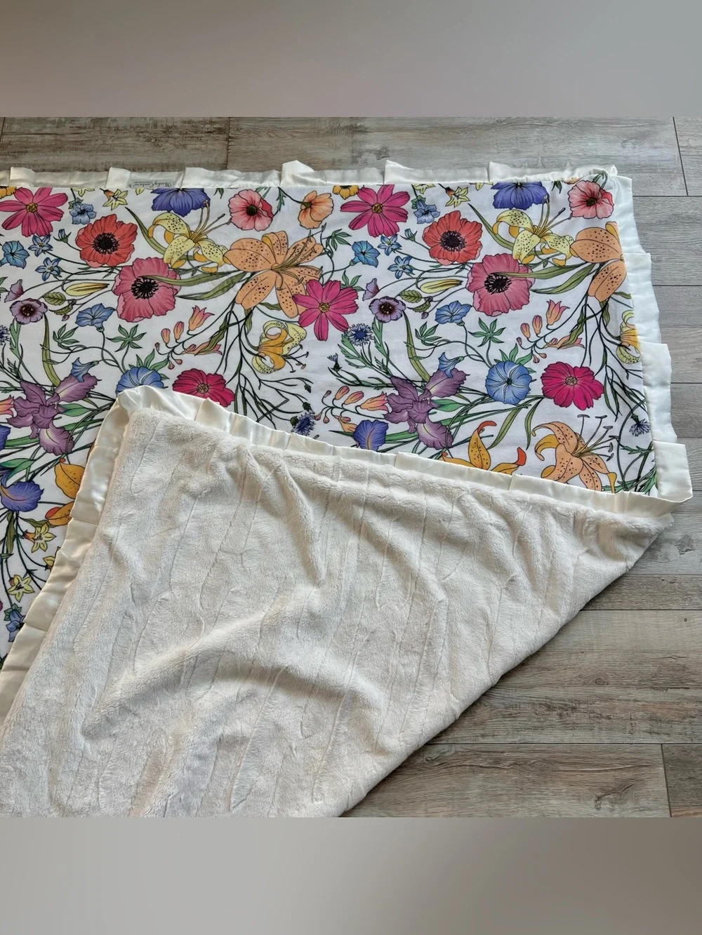 Minky Couture Adult Blanket- Secret Garden